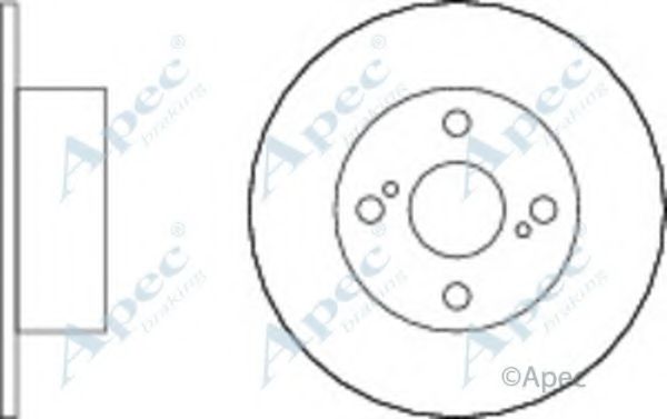 Тормозной диск APEC braking DSK2306