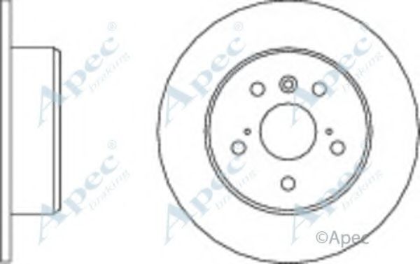Тормозной диск APEC braking DSK2795