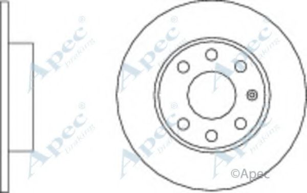 Тормозной диск APEC braking DSK2798