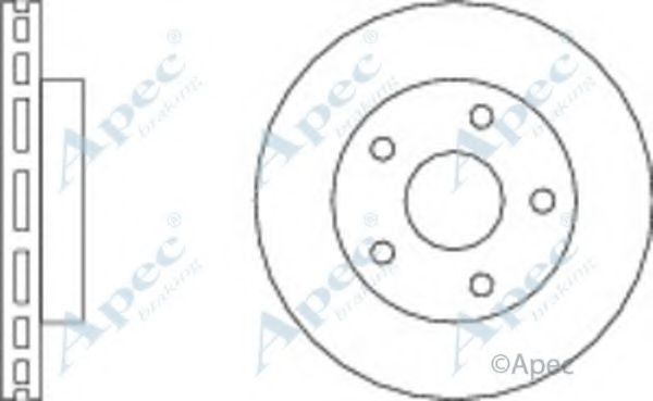 Тормозной диск APEC braking DSK816