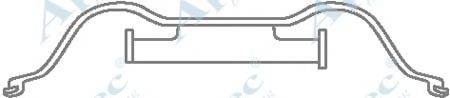 Комплектующие, тормозные колодки APEC braking KIT1142