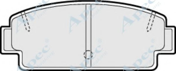 Комплект тормозных колодок, дисковый тормоз APEC braking PAD410