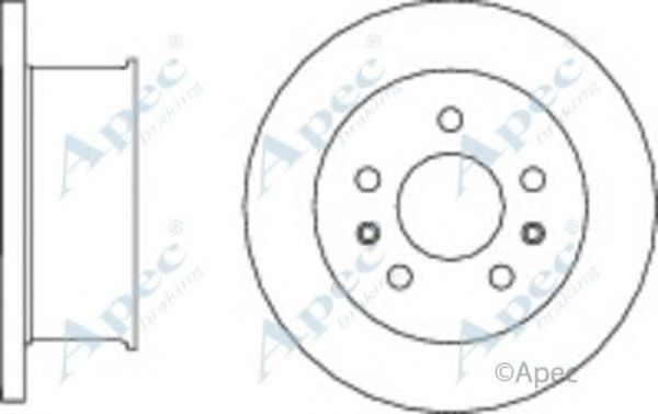 Тормозной диск APEC braking DSK3036