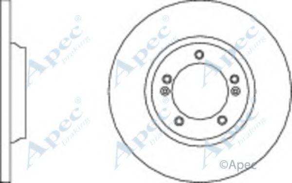 Тормозной диск APEC braking DSK3074