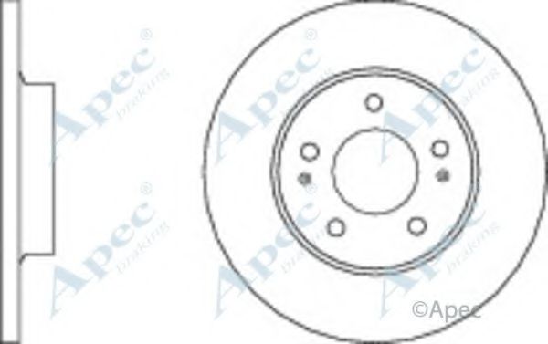 Тормозной диск APEC braking DSK3090