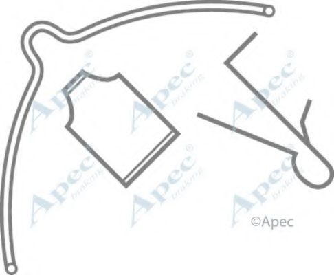 Комплектующие, тормозные колодки APEC braking KIT285