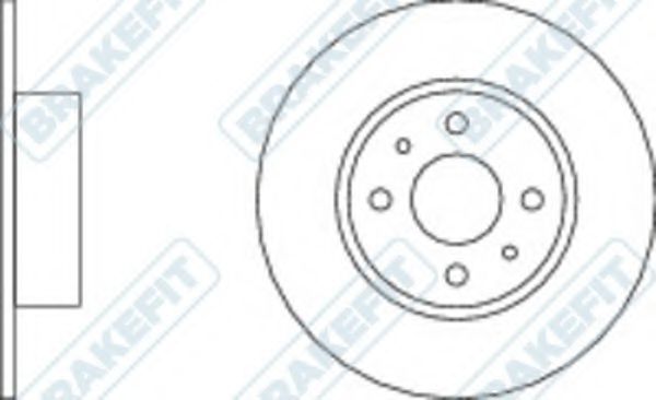 Тормозной диск APEC braking DK6165