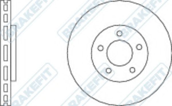 Тормозной диск APEC braking DK6239