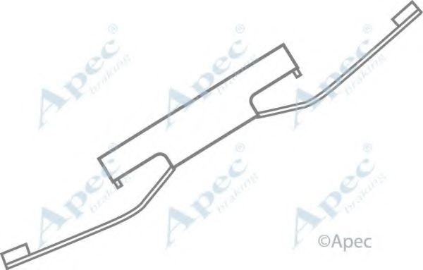 Комплектующие, тормозные колодки APEC braking KIT550