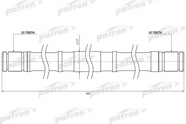 Приводной вал PATRON CD20TLH