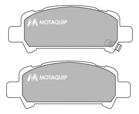 Комплект тормозных колодок, дисковый тормоз MOTAQUIP LVXL1010