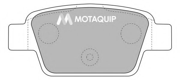 Комплект тормозных колодок, дисковый тормоз MOTAQUIP LVXL1037