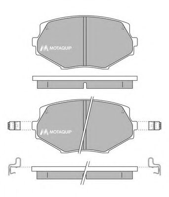 Комплект тормозных колодок, дисковый тормоз MOTAQUIP LVXL160
