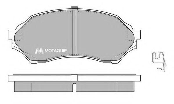 Комплект тормозных колодок, дисковый тормоз MOTAQUIP LVXL338