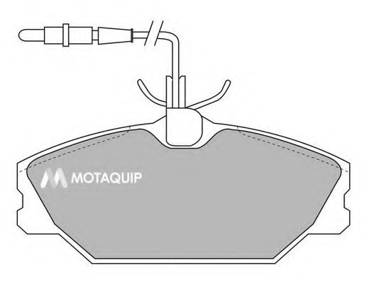 Комплект тормозных колодок, дисковый тормоз MOTAQUIP LVXL847