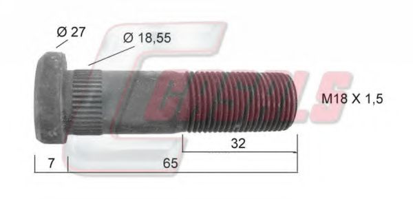 Болт крепления колеса FEBI BILSTEIN 23668