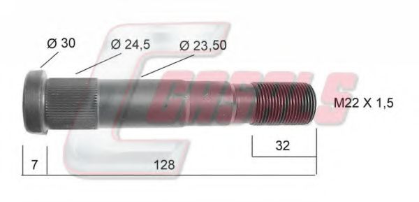 Болт крепления колеса CASALS 21329
