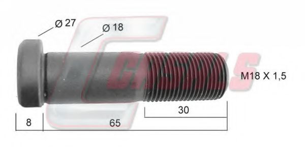 Болт крепления колеса CASALS 21400