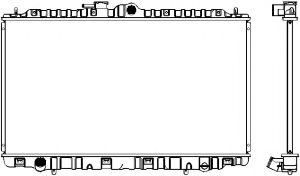 Радиатор, охлаждение двигателя SAKURA  Automotive 1070-0102