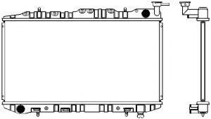 Радиатор, охлаждение двигателя SAKURA  Automotive 1250-0101