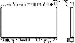 Радиатор, охлаждение двигателя SAKURA  Automotive 1251-0201
