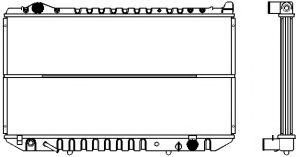 Радиатор, охлаждение двигателя SAKURA  Automotive 1271-0201