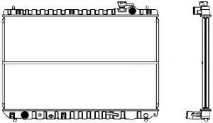 Радиатор, охлаждение двигателя SAKURA  Automotive 1271-0205