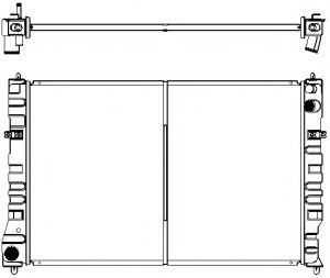 Радиатор, охлаждение двигателя SAKURA  Automotive 1300-0117