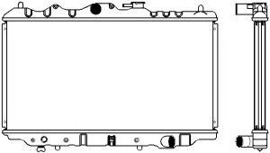 Радиатор, охлаждение двигателя SAKURA  Automotive 1301-0212