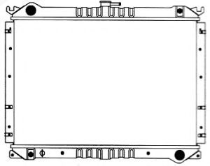 Радиатор, охлаждение двигателя SAKURA  Automotive 1341-0249