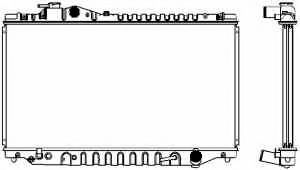 Радиатор, охлаждение двигателя SAKURA  Automotive 1461-0203A