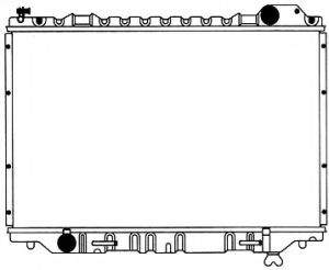 Радиатор, охлаждение двигателя SAKURA  Automotive 1461-0239A