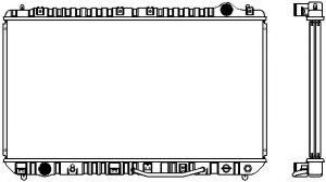 Радиатор, охлаждение двигателя SAKURA  Automotive 1461-0252