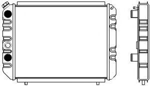 Радиатор, охлаждение двигателя SAKURA  Automotive 1631-0204