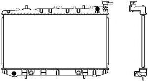 Радиатор, охлаждение двигателя SAKURA  Automotive 2251-1001