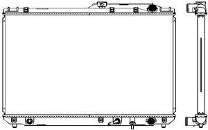 Радиатор, охлаждение двигателя SAKURA  Automotive 2461-1013