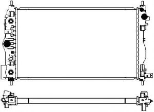 Радиатор, охлаждение двигателя SAKURA  Automotive 3101-1001