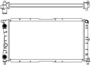 Радиатор, охлаждение двигателя SAKURA  Automotive 3151-1005