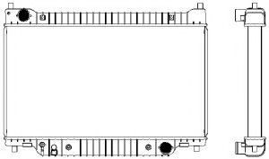 Радиатор, охлаждение двигателя SAKURA  Automotive 3161-1007