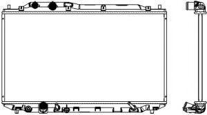 Радиатор, охлаждение двигателя SAKURA  Automotive 32118506