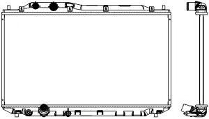 Радиатор, охлаждение двигателя SAKURA  Automotive 3211-8509
