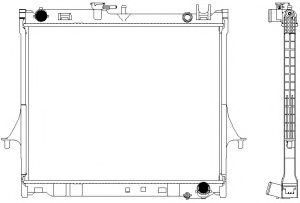 Радиатор, охлаждение двигателя SAKURA  Automotive 3241-1004