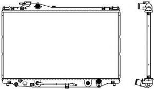 Радиатор, охлаждение двигателя SAKURA  Automotive 3271-1008