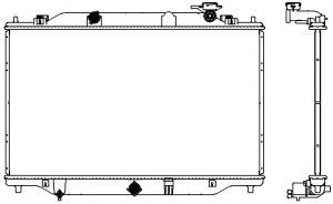 Радиатор, охлаждение двигателя SAKURA  Automotive 3301-8508