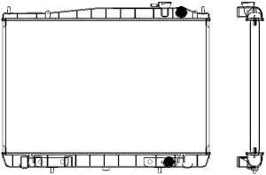 Радиатор, охлаждение двигателя SAKURA  Automotive 3341-1044