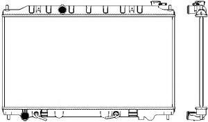 Радиатор, охлаждение двигателя SAKURA  Automotive 3341-1055