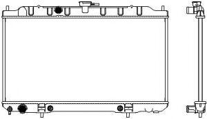 Радиатор, охлаждение двигателя SAKURA  Automotive 3341-1059