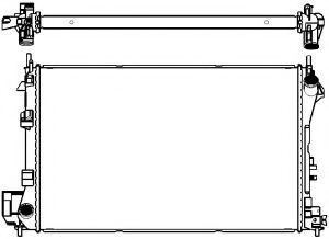 Радиатор, охлаждение двигателя SAKURA  Automotive 3351-1002