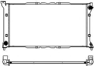 Радиатор, охлаждение двигателя SAKURA  Automotive 3421-1005