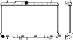 Радиатор, охлаждение двигателя SAKURA  Automotive 3421-1006